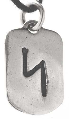 Colgante de cadena 925 plata alfabeto futhark runas runa todas las letras ABC runas - Imagen 121 de 132
