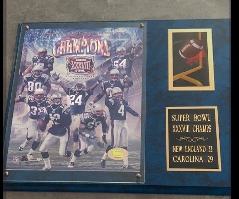 New England Patriots Super Bowl XXXVIII 2004 Champions