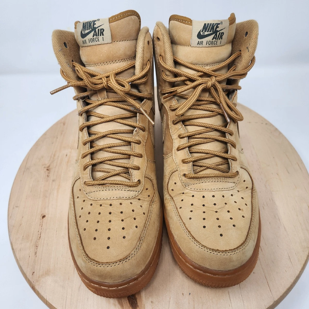 hvorfor tæppe periode Nike Air Force 1 High 07 LV8 WB Flax Men&#039;s Sneakers Size 9 Wheat/Gum  882096 200 | eBay