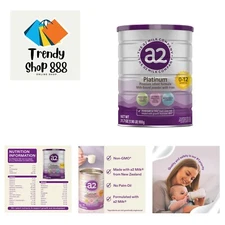 a2 Platinum  Infant Formula for Babies ages 0-12 , Milk-Based Powder with Iro...