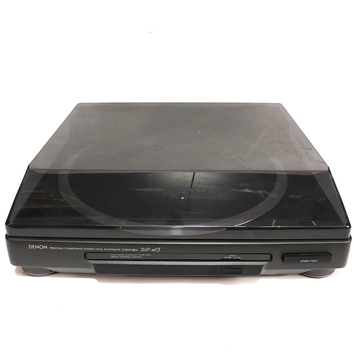 Denon DP-26F Stereo Turntable Fully automatic Belt drive Works 