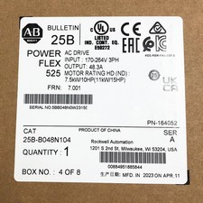 25B-B048N104 PowerFlex 525 11kW 15Hp AC Drive AB Sealed US Free Tax
