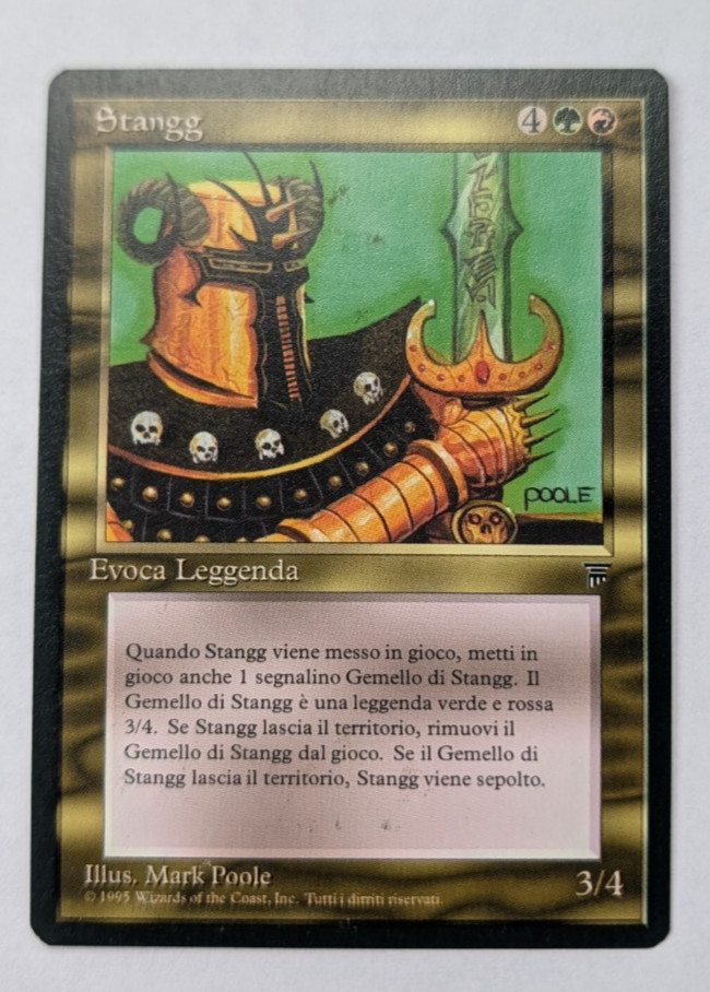 Magic Mtg Italian Legends Stangg   lightly played