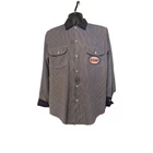 Vintage Esso Gas Service Station Mechanic Attendant Work Shirt  AS IS 1950s -60s