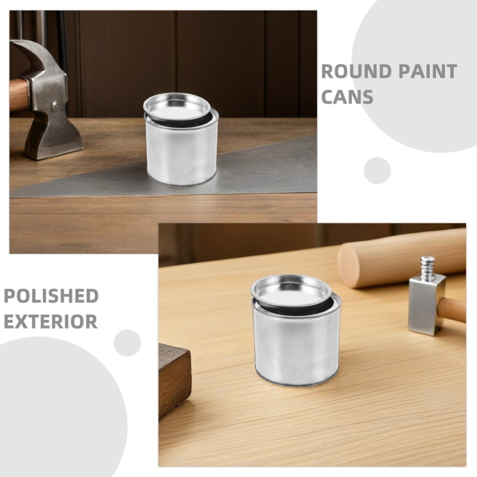 Angoily 4er Set Farbdosen Aus Metall - Ideal Für Künstler & DIY-Projekte