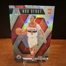 Panini 2024-25 Mosaic NBA Debut Rookie Bub Carrington #259 Prizm Wizards Card