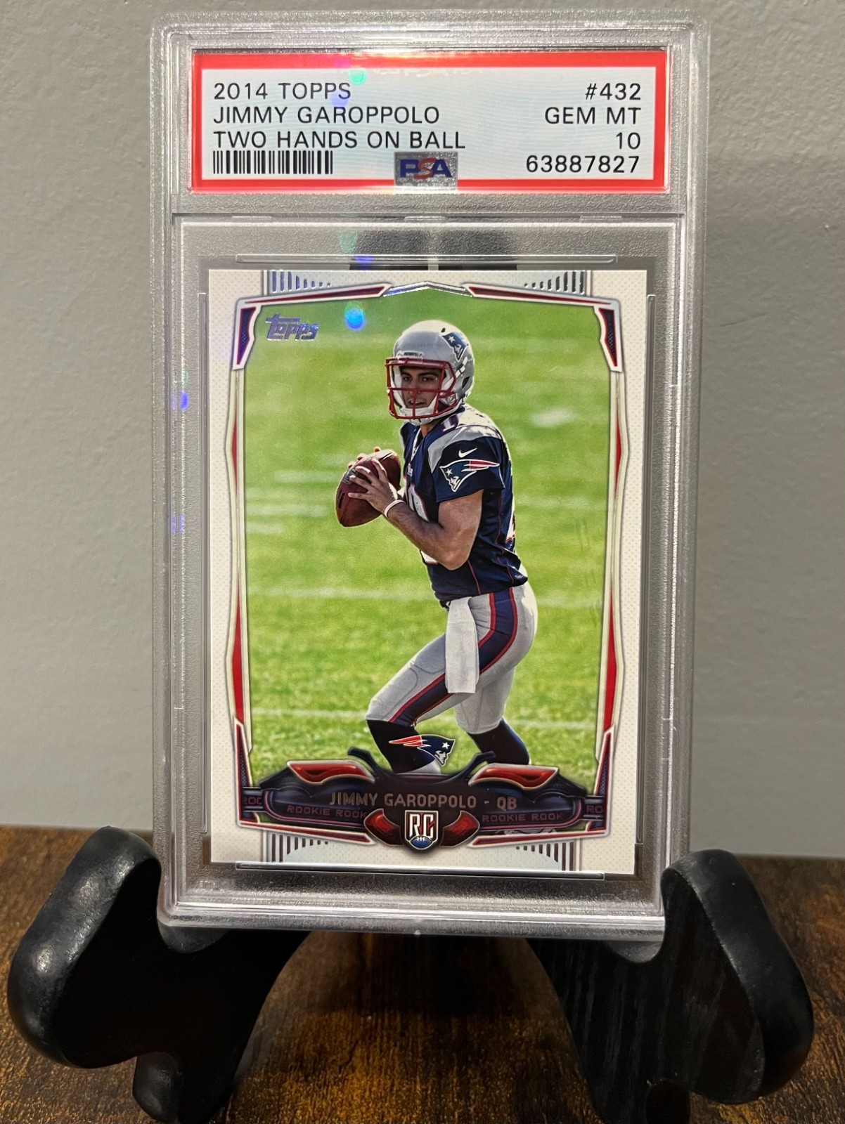 Jimmy Garoppolo Topps #432 Two Hands on Ball