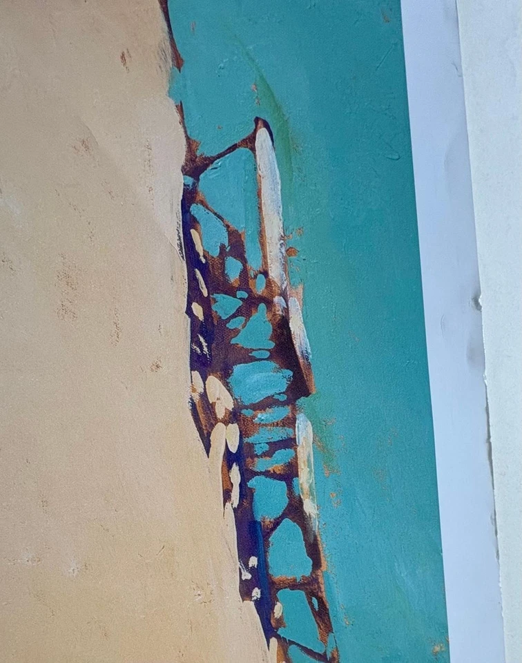 Seating for two LARGE Poster by Darrel Hill Art Print Grand Image  35x34 in - Image 3 of 4