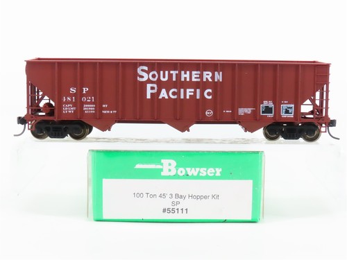 Tolva abierta de 3 bahías escala HO Bowser 55111 SP Southern Pacific #481021 - mejorada | Zustand: Used