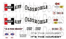 Hurst Hairy Olds 1966 Oldsmobile 442 124th Scale Waterslide Fantasy Decal