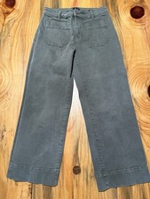 Sanctuary The Marine Crop Wide Leg Army/Olive Green Women?s Jeans, 27