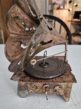 Sankyo Handmade Copper Gramophone Style Music Box