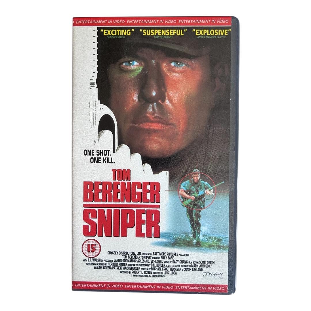 Sniper VHS Tape.  Tom Berenger. Billy Zane.