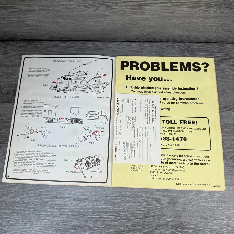 Juego de trian eléctrico realista a escala HO SOLO INSTRUCCIONES de funcionamiento guía informativa Foto 4 de 4