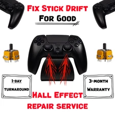 Repair Service - Playstation 5 PS5 Controller Stick Drift - Hall Effect by Mail