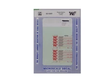 Microscale 60-4283 N 1978+ Western Express White & Red 40' Trailer Decal Sheet