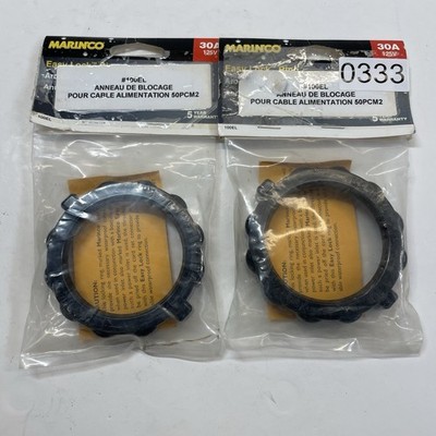 2x Marinco 100EL Easy Lock Sealing Ring 30A 125V