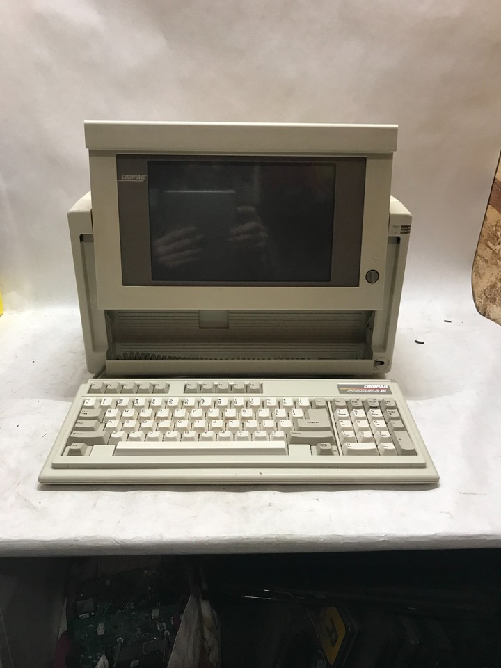 A non-working Compaq Portable III 386 — the suitcase-luggable grandfather of the laptop — that's a genuine relic of computing history worth displaying.