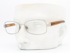 Donna Karan DK 3519 1002 Eyeglasses Glasses Polished Silver Brown 53-16-135