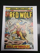 RED WOLF #8 MARVEL COMICS JULY 1973 SYD SHORES ART free shipping