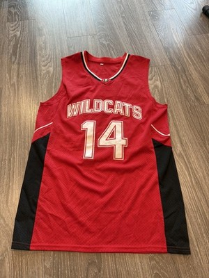High school Musical Movie Troy Bolton 14 Basketball Jerseys