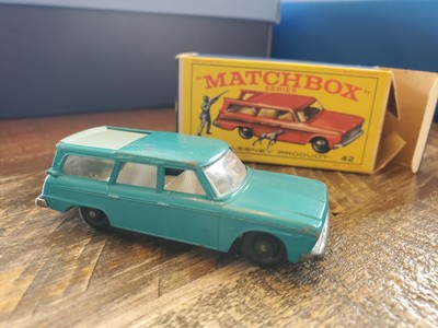 Lesney MATCHBOX No 42 Studebaker Lark Wagonaire With Box Rare 1st