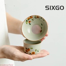 Colino tè cachi dipinto a mano filtro infusori ceramica set tè cerimonia tè