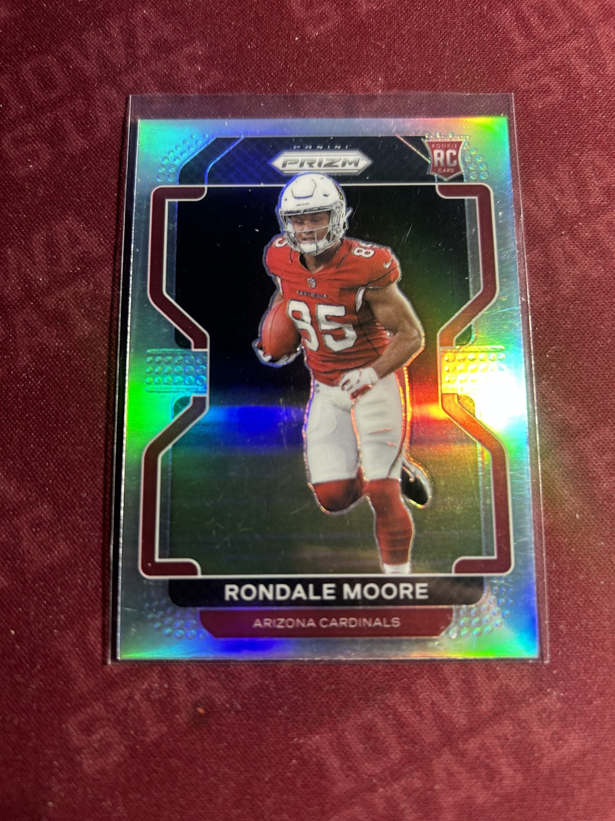 2021 PANINI PRIZM FOOTBALL #347 RONDALE MOORE SILVER PRIZM RC