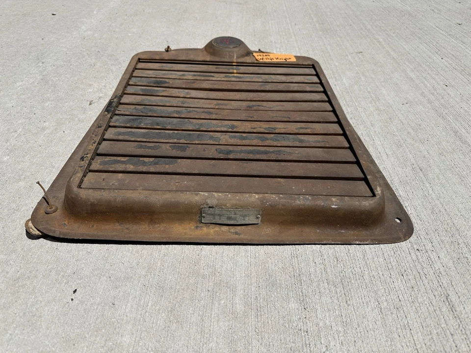 De colección 1920’s 1930’s WILYS KNIGHT Invierno Radiador Parrilla Obturador Cubierta Antiguo Foto 2 de 4