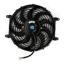 12-Inch Universal Heavy-Duty Electric Radiator Cooling Fan Kit - 12 inch Black