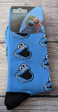 Sesame Street Socks Cookie Monster Fun Character Crew Socks Size 10-13