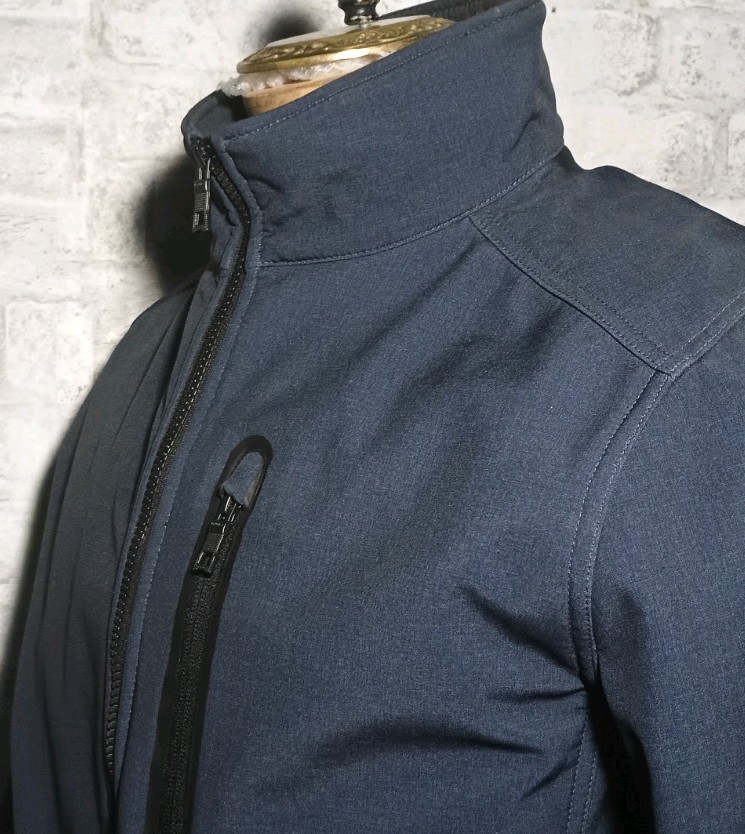 Nautica Softshell Jacket Blue Polyester Water Win… - image 3