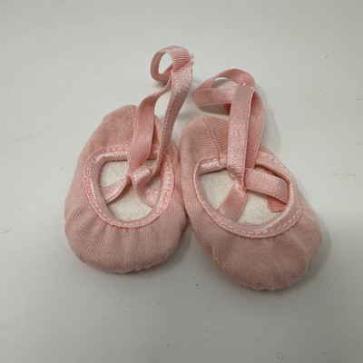 American Girl Doll 18'' Truly Me Ballet Class Pink Shoes Slippers ONLY Lace Up