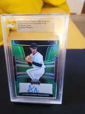 2024 Leaf Vivid - Autographs Alejandro Rosario #BA-AR1 Printing Plate Magenta /1