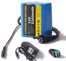 Rechargeable 12VLithium Battery&amp;Charger For 12V Device RC Car LED Strip CCTV DIY