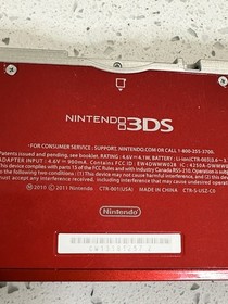 Nintendo 3DS Handheld System - Flame Red Bundle With 2 Games Lego & Spider Man