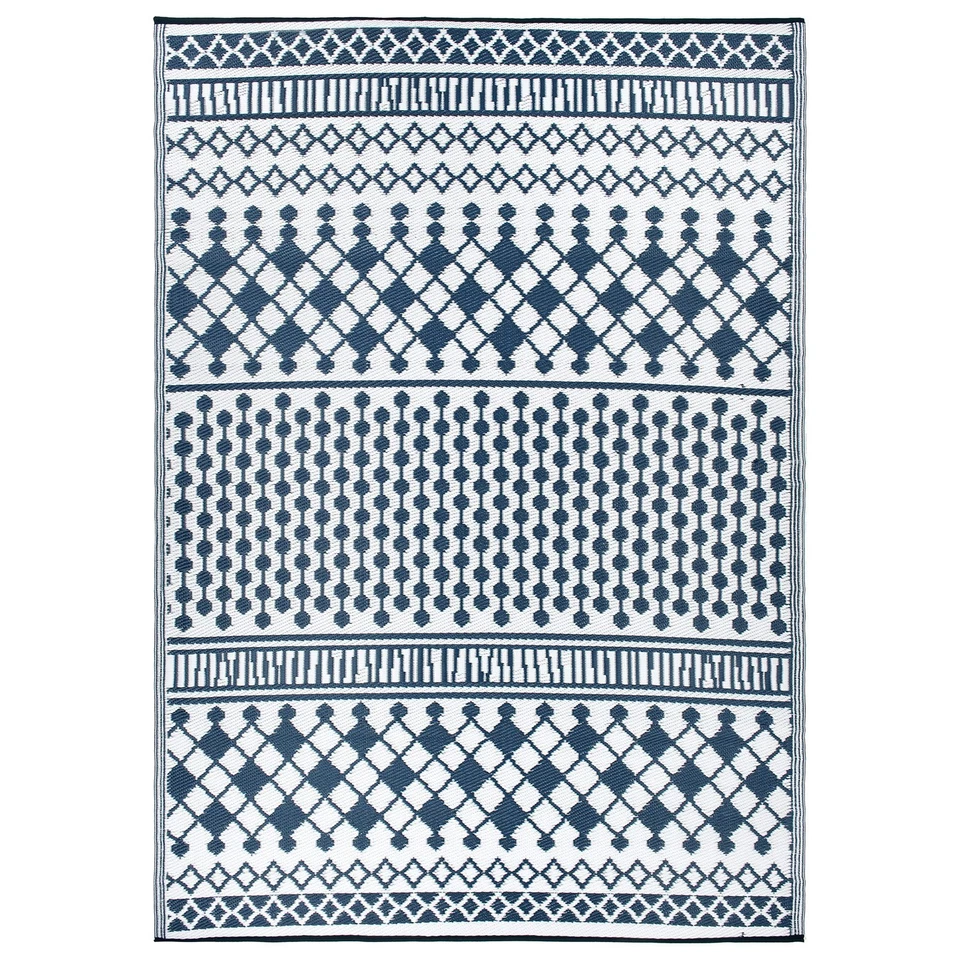 Rugshop Alfombra Exterior Bohemia Geométrica Reversible Plástico Exterior Patio Alfombra Foto 2 de 2