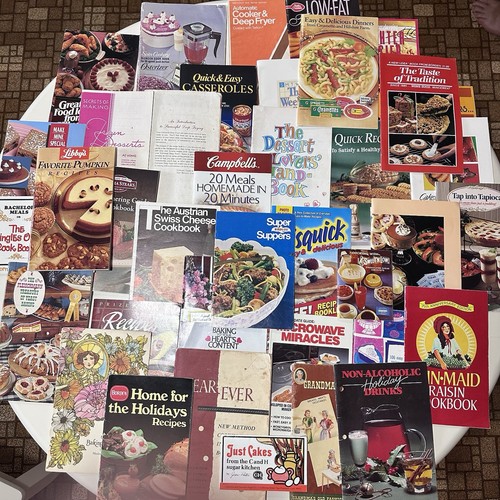 Lot of 39 Vintage Advertising Booklets Pamphlets Recipes Ephemera