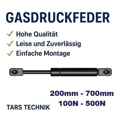 Gasdruckfeder Gasdruckdämpfer 200mm-700mm | 100N - 500N  Universal