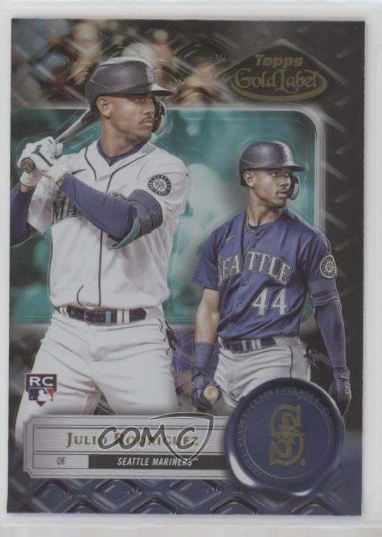 2022 Topps Gold Label Class 1 Black Julio Rodriguez #4 13c4