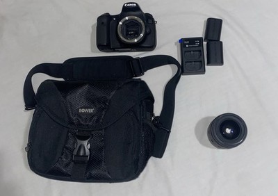   Canon EOS 60D w/Tamron 28-80mm Lens,2 Batteries,Charger,Bower Case Tested