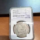 1893-CC Morgan Silver Dollar NGC VG Details Rev Scratched $1 KM#110 2726095-036