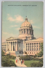 Postcard Missouri State Capital Jefferson City  N-5