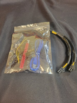 GPU Riser V009S 6 PIN + SPLITTER 18 AWG PCIe Kit MOLEX GPU Mining ETH USB