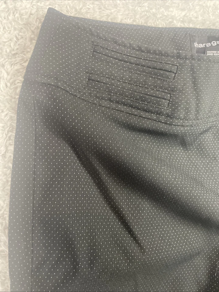 Sharagano Studio Women's Black White polka dot Pants Size 6 - Image 4 of 4