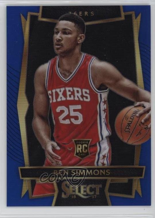2016-17 Panini Select Concourse Blue Prizm 117/299 Ben Simmons #60 Rookie RC 0j6
