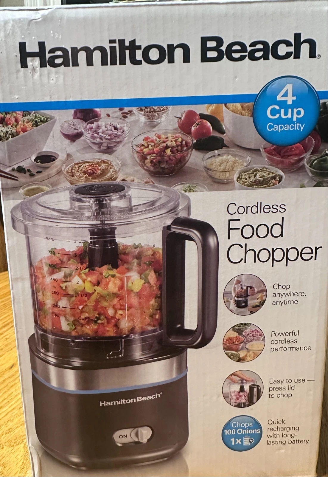 Hamilton Beach Cordless Food Chopper - 4 Cup
Opens in a new window or tab