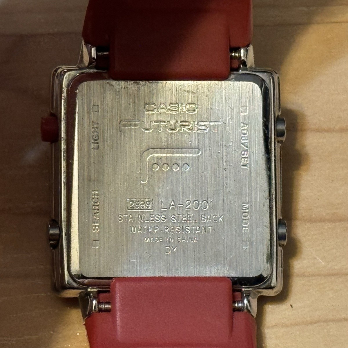 Casio Futurist LA-2001-4A Vintage Digital Watch 2999 Mod Pink
