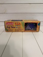 Coleman Kids Camping Pup Tent 6' X 4' 6" A-Frame Sleeps 2 Backpacking Open Box