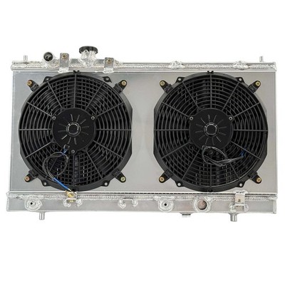 Aluminum Core Radiator Shroud Fan For 1999-2003 Mazda Protege/Protege5 AT 2303